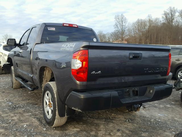 5TFUY5F11EX336634 - 2014 TOYOTA TUNDRA DOU GRAY photo 3