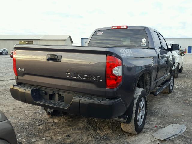 5TFUY5F11EX336634 - 2014 TOYOTA TUNDRA DOU GRAY photo 4