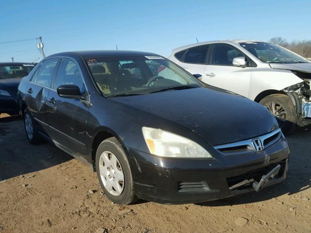 1HGCM56487A227144 - 2007 HONDA ACCORD LX BLACK photo 1