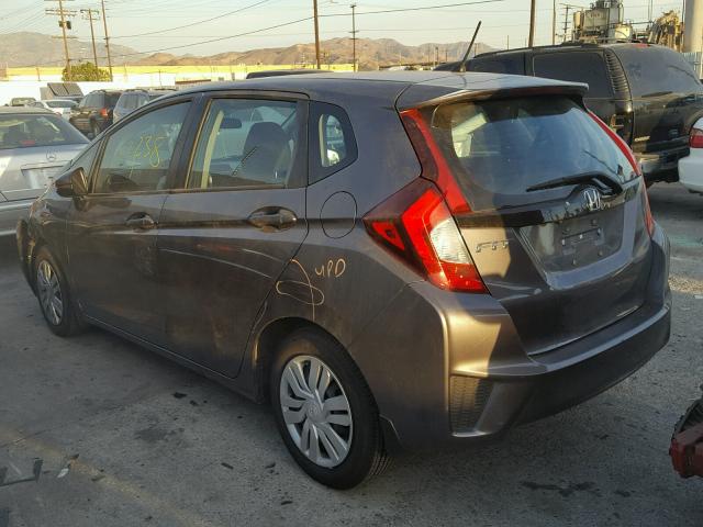 3HGGK5H51FM706343 - 2015 HONDA FIT LX GRAY photo 3