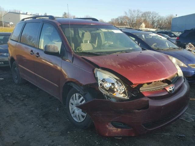 5TDZA23C66S478175 - 2006 TOYOTA SIENNA CE BURGUNDY photo 1