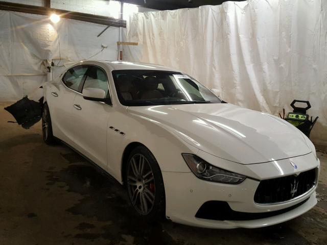 ZAM57RTA5E1089118 - 2014 MASERATI GHIBLI S WHITE photo 1