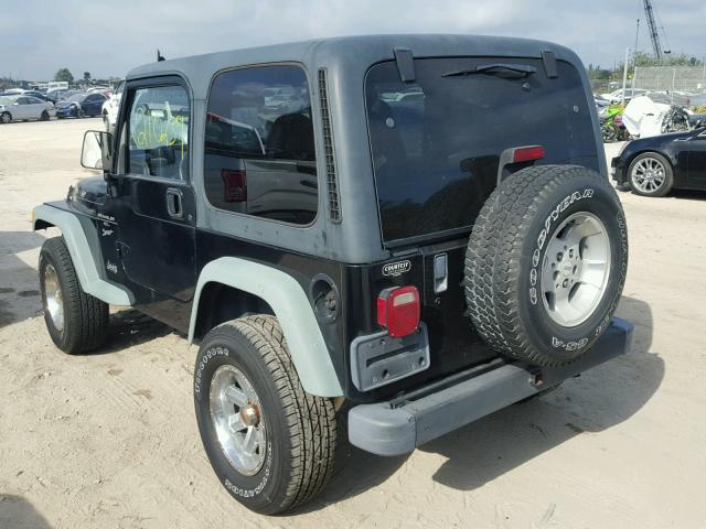 1J4FA49S7YP775086 - 2000 JEEP WRANGLER / BLACK photo 3