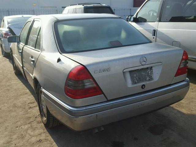 WDBHA28E9SF257006 - 1995 MERCEDES-BENZ C 280 BEIGE photo 3