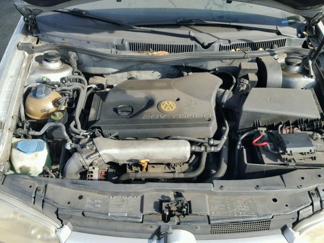 9BWDD21J514023217 - 2001 VOLKSWAGEN GTI GLS SILVER photo 7