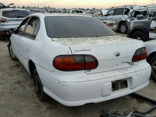 1G1ND52J02M687031 - 2002 CHEVROLET MALIBU WHITE photo 3