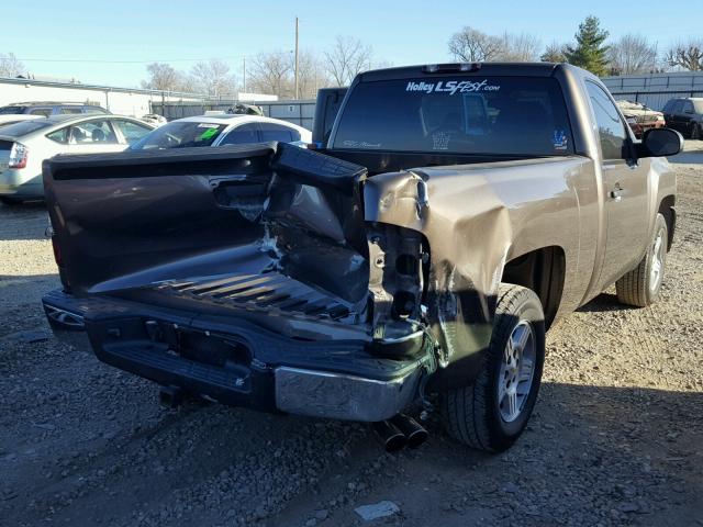 1GCEC14J07Z512238 - 2007 CHEVROLET SILVERADO BROWN photo 4