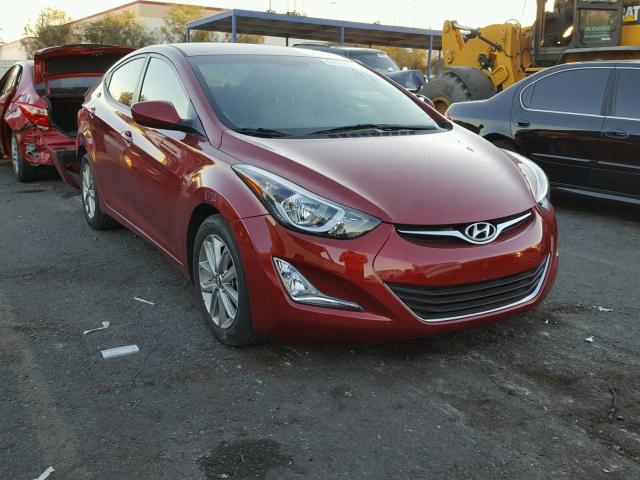 5NPDH4AEXGH689747 - 2016 HYUNDAI ELANTRA SE RED photo 1