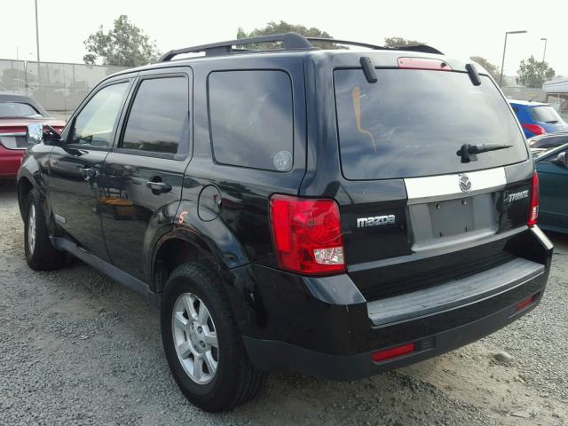 4F2CZ02ZX8KM25028 - 2008 MAZDA TRIBUTE I BLACK photo 3