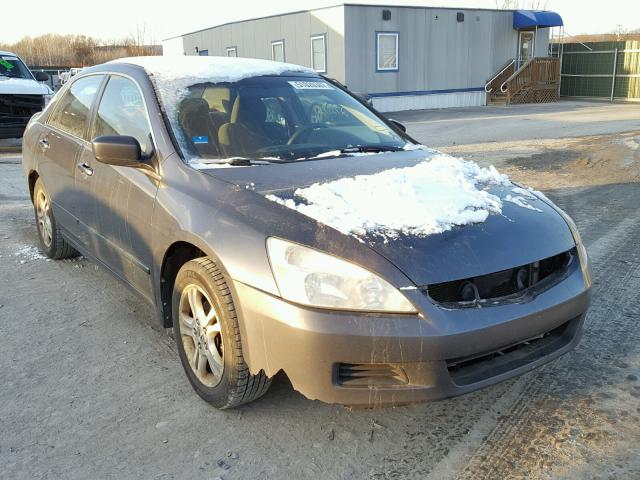 1HGCM56377A226428 - 2007 HONDA ACCORD SE GRAY photo 1