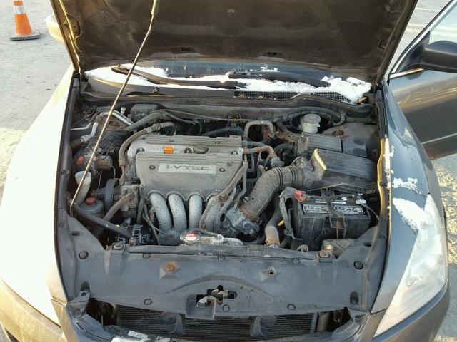 1HGCM56377A226428 - 2007 HONDA ACCORD SE GRAY photo 7