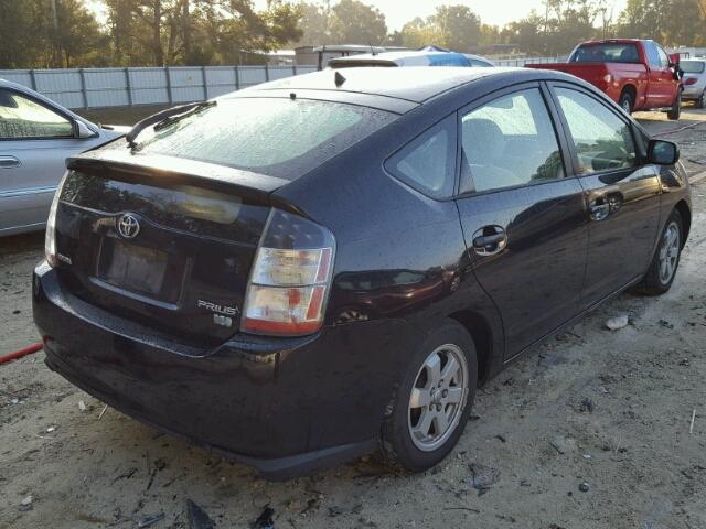 JTDKB20U553046303 - 2005 TOYOTA PRIUS BLACK photo 4