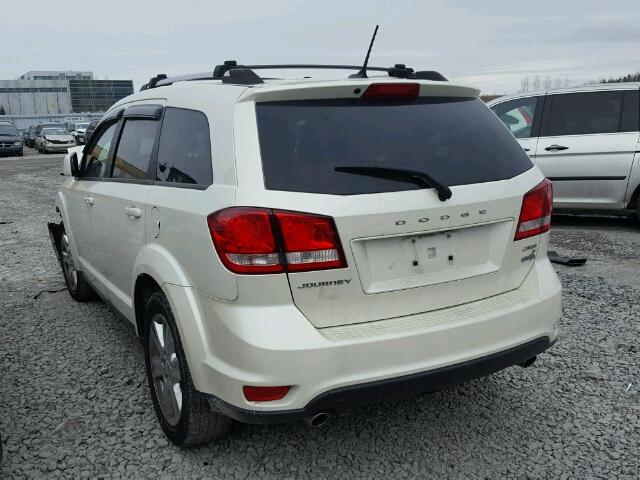 3C4PDCCG8CT299810 - 2012 DODGE JOURNEY SX WHITE photo 3