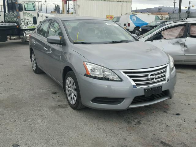 3N1AB7AP9DL752424 - 2013 NISSAN SENTRA S SILVER photo 1