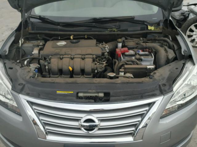 3N1AB7AP9DL752424 - 2013 NISSAN SENTRA S SILVER photo 7