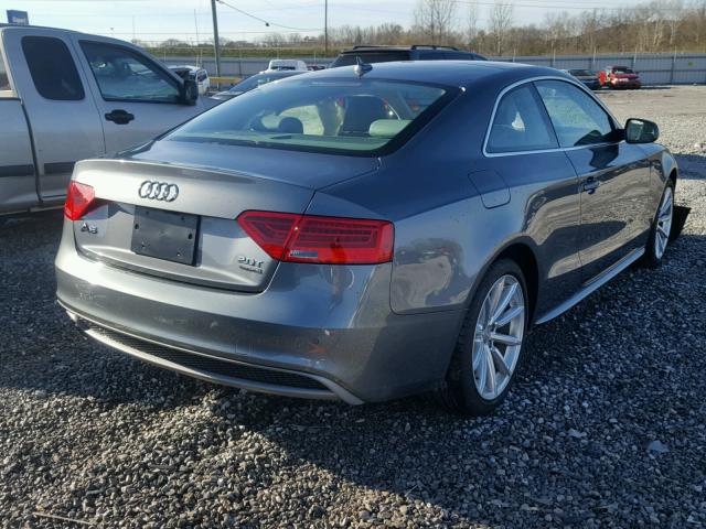 WAUMFAFR8FA052181 - 2015 AUDI A5 PREMIUM GRAY photo 4