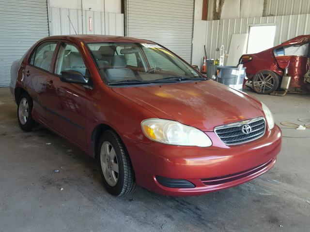 JTDBR32E060076433 - 2006 TOYOTA COROLLA CE RED photo 1