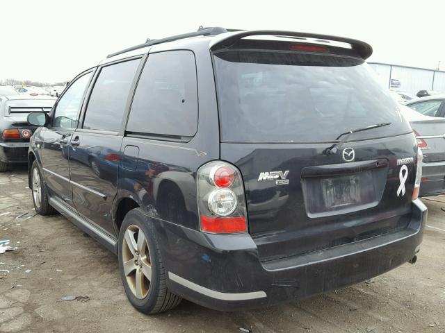 JM3LW28J840531092 - 2004 MAZDA MPV WAGON BLACK photo 3