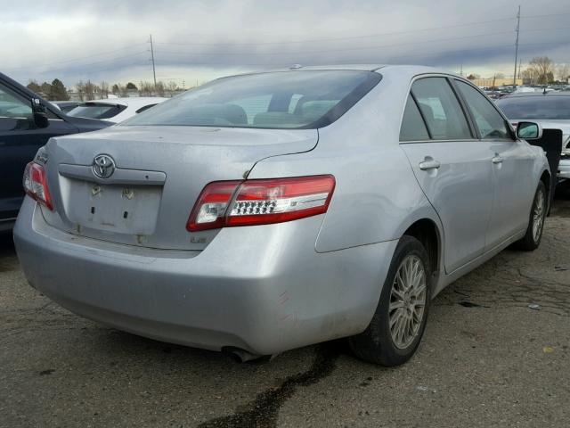 4T4BF3EK6AR071489 - 2010 TOYOTA CAMRY BASE GRAY photo 4