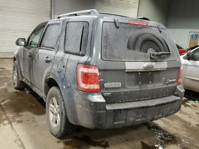 1FMCU59H78KE68715 - 2008 FORD ESCAPE HEV GRAY photo 3