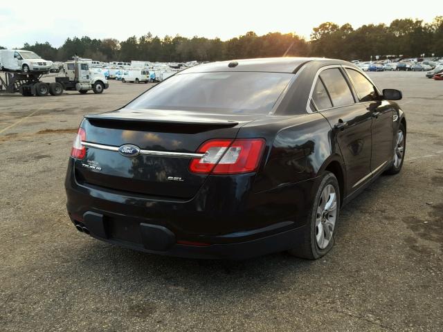 1FAHP2EW7BG180942 - 2011 FORD TAURUS SEL BLACK photo 4