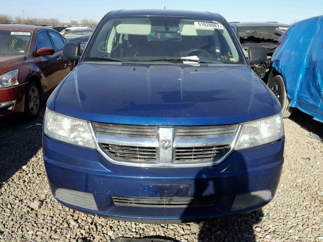 3D4GG47B39T529860 - 2009 DODGE JOURNEY SE BLUE photo 9