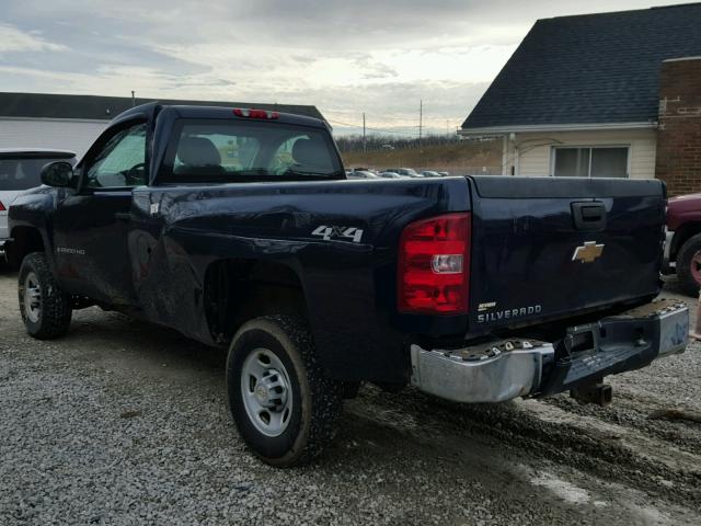 1GCHK44K89E145139 - 2009 CHEVROLET SILVERADO BLUE photo 3