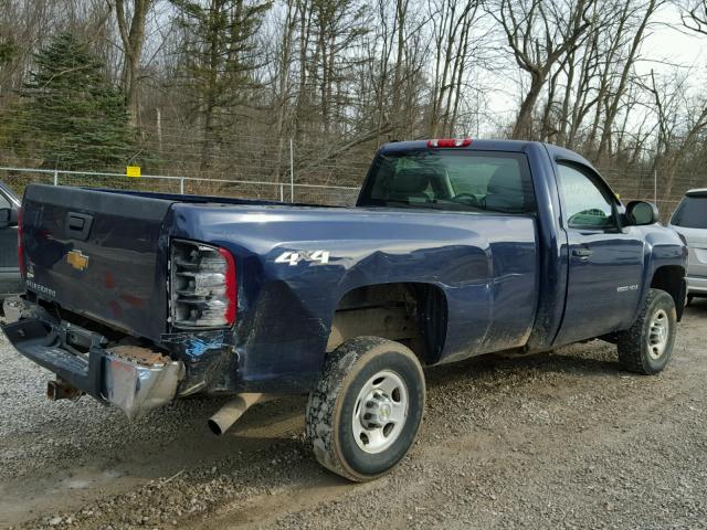 1GCHK44K89E145139 - 2009 CHEVROLET SILVERADO BLUE photo 4