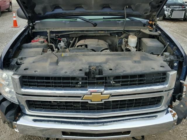 1GCHK44K89E145139 - 2009 CHEVROLET SILVERADO BLUE photo 7