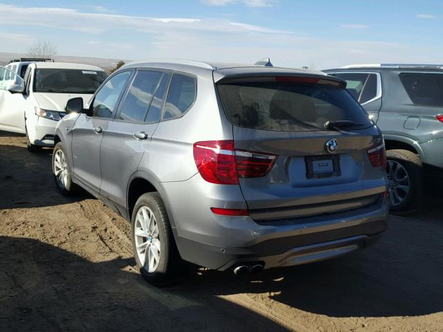 5UXWX9C53G0D93733 - 2016 BMW X3 XDRIVE2 GRAY photo 3