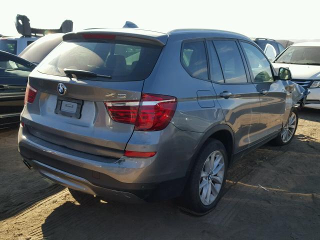 5UXWX9C53G0D93733 - 2016 BMW X3 XDRIVE2 Szary zdjęcie 4