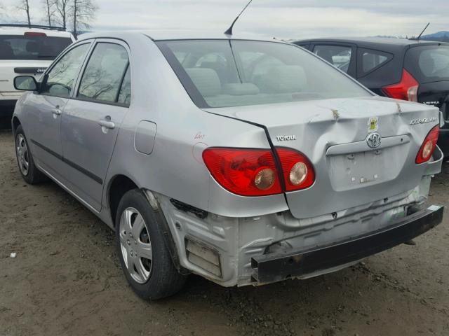 1NXBR32E05Z351172 - 2005 TOYOTA COROLLA CE SILVER photo 3