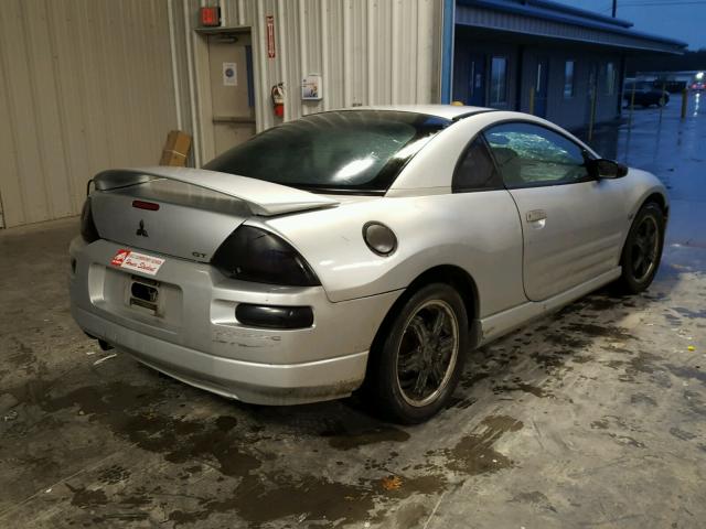 4A3AC84H91E023918 - 2001 MITSUBISHI ECLIPSE GT SILVER photo 4