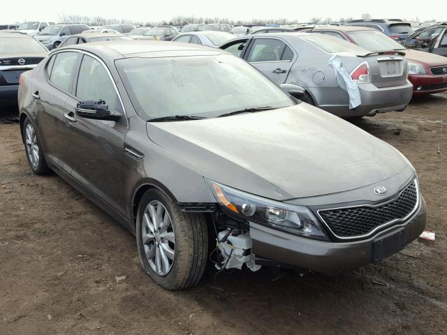 5XXGN4A73EG265682 - 2014 KIA OPTIMA EX GRAY photo 1