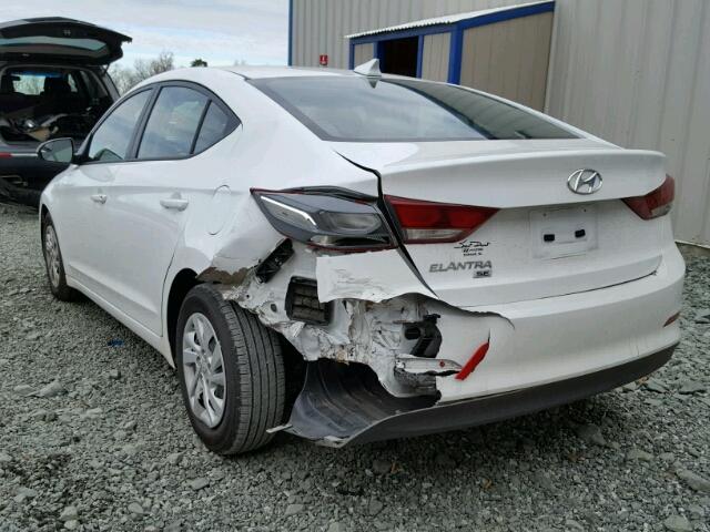 5NPD74LF4HH063671 - 2017 HYUNDAI ELANTRA SE WHITE photo 3