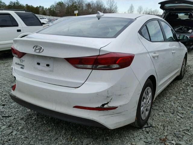 5NPD74LF4HH063671 - 2017 HYUNDAI ELANTRA SE WHITE photo 4