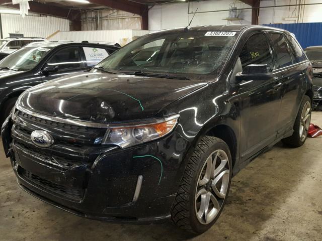 2FMDK3AKXDBC27306 - 2013 FORD EDGE SPORT GREEN photo 2