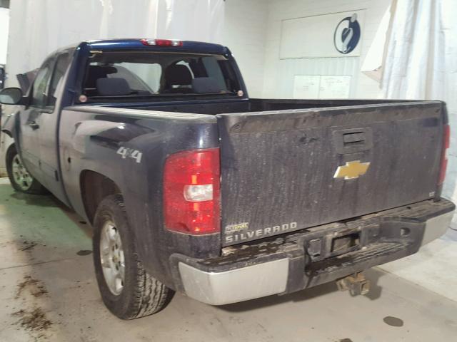 2GCEK290191112046 - 2009 CHEVROLET SILVERADO BLUE photo 3