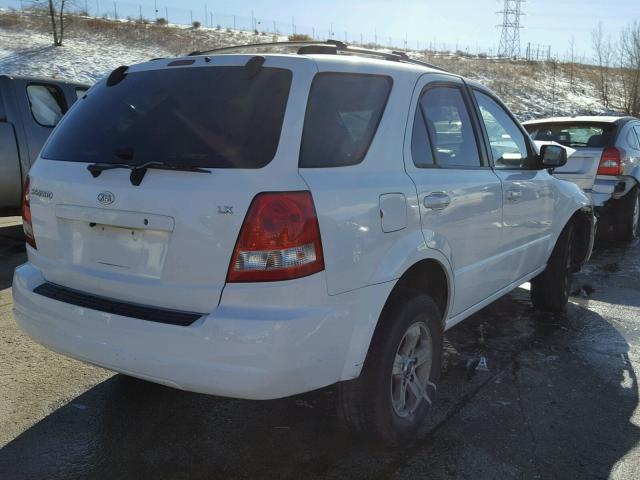 KNDJD733035082200 - 2003 KIA SORENTO EX WHITE photo 4