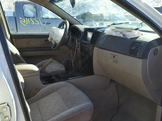 KNDJD733035082200 - 2003 KIA SORENTO EX WHITE photo 5