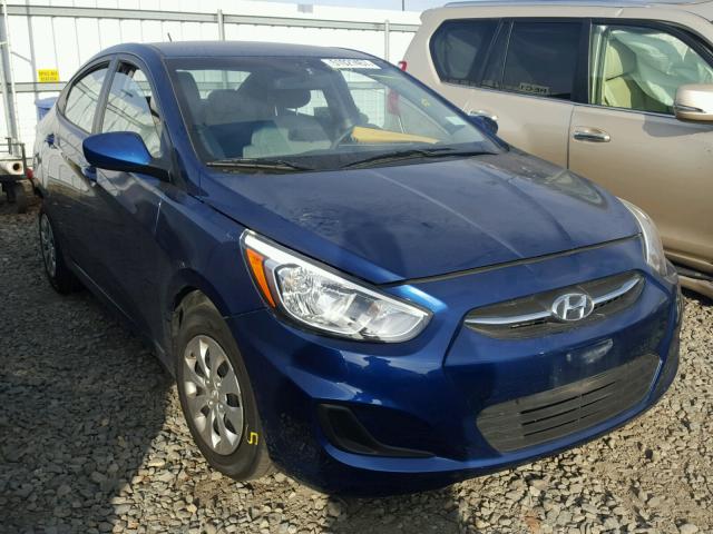 KMHCT4AE5GU071795 - 2016 HYUNDAI ACCENT SE BLUE photo 1