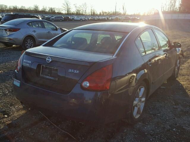 1N4BA41EX4C872770 - 2004 NISSAN MAXIMA SE BLUE photo 4