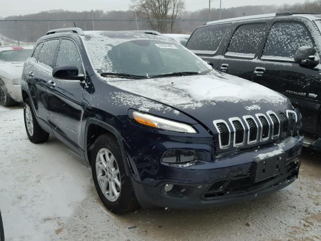 1C4PJMCS3EW291663 - 2014 JEEP CHEROKEE L BLUE photo 1