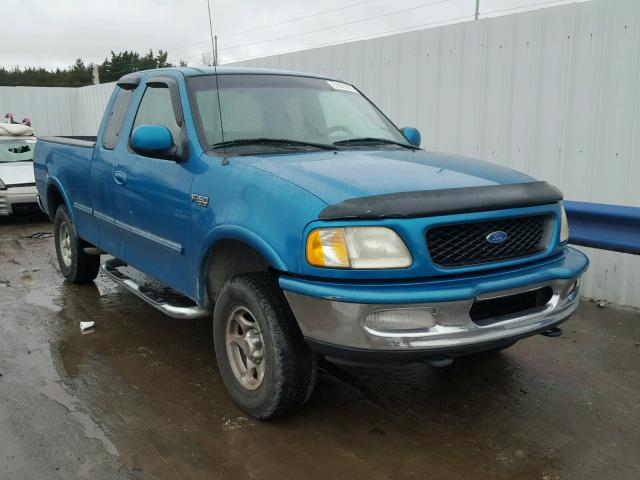 1FTDX18W1VNC46688 - 1997 FORD F150 TEAL photo 1