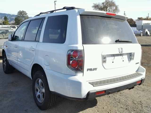 2HKYF18466H560048 - 2006 HONDA PILOT EX WHITE photo 3