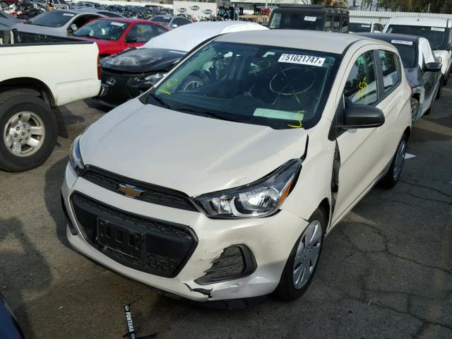 KL8CB6SA1GC589352 - 2016 CHEVROLET SPARK LS CREAM photo 2