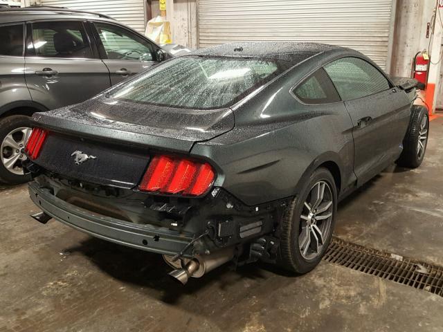 1FA6P8TH5F5416908 - 2015 FORD MUSTANG GREEN photo 4