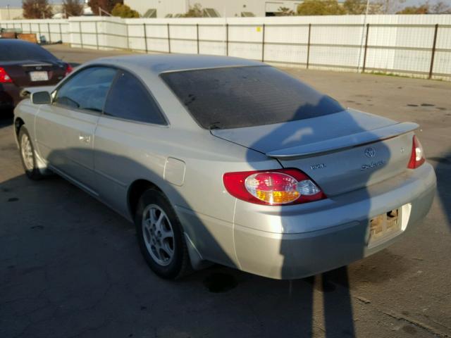 2T1CE22P93C018558 - 2003 TOYOTA CAMRY SOLA SILVER photo 3