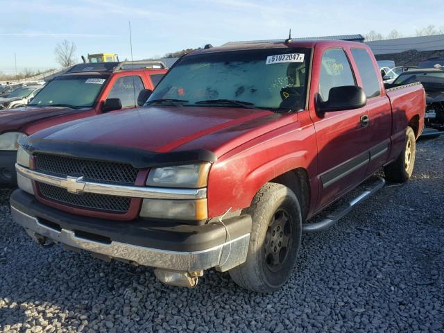 2GCEC19T341209176 - 2004 CHEVROLET SILVERADO RED photo 2