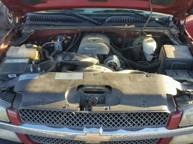 2GCEC19T341209176 - 2004 CHEVROLET SILVERADO RED photo 7